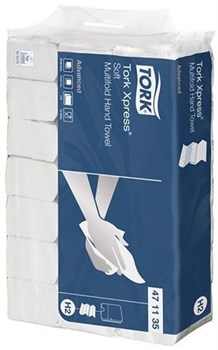 Бумажные листовые полотенца Tork Xpress® Advanced сложения Multifold Н2 (471135) - фото 10236
