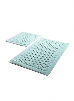 Комплект ковриков для ванной 2 шт (60х100 и 50х60) BAMBI мятный - фото 20130