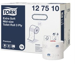 Туалетная бумага Tork в миди-рулонах ультрамягкая Т6 (127510) - фото 20337