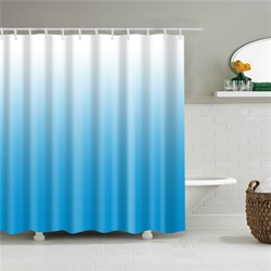 Штора для ванной 180х200 (DIAMOND) полиэстер голубой - фото 22980
