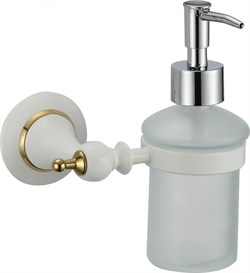 Дозатор для жидкого мыла с настенным держателем Savol S-06931W - фото 23925