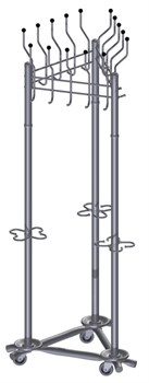 Групповая трехсекционная вешалка на колесах Гардикс 3(К) - фото 25315
