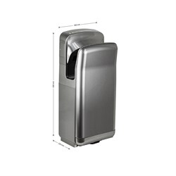 Сушилка для рук погружная, высокоскоростная, цвет серый, 1650W - фото 30056