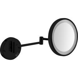 Зеркало с регулировкой и led-подсветкой, увеличение х3, ?160 мм VANITY 08006.N черное - фото 30829