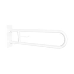 Поручень полукруглый для людей с огр. возможностями 800 мм белый эпоксидная краска - фото 31244