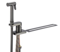 Гигиенический душ со смесителем на унитаз, латунь ( Графит ) - фото 32617