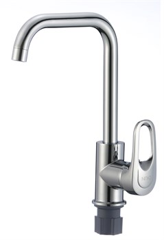 Смеситель для кухни с высоким поворотным изливом D155404-L,  хром - фото 32704