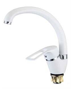 Смеситель для кухни D150422-C,  белый, матовый - фото 32739