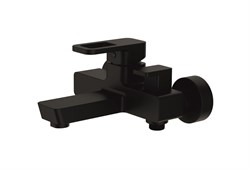 Смеситель для ванны с литым изливом и боковым шаровым переключателем в корпусе D130366-A,  чёрный - фото 32759