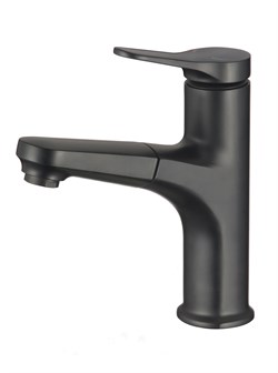 Смеситель для раковины/кухни с выдвижной лейкой D158367-A,  чёрный - фото 32769