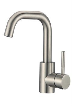 Смеситель для раковины с поворотным изливом H110315-L,  сатин - фото 32777