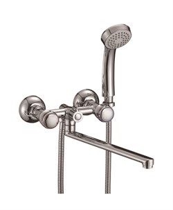 Смеситель для ванны с плоским изливом D143811-F,  хром - фото 32801