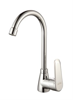 Смеситель для кухни с поворотным изливом D150362,  хром - фото 32838