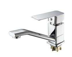 Смеситель для раковины/кухни с поворотным изливом, квадратный  D151368,  хром - фото 32844