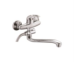 Смеситель для ванны с изливом D140602,  шланг, лейка, крепление для лейки, эксцентрик - фото 32897