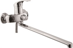 Смеситель для ванны с изливом D147401-2,  шланг, лейка, крепление для лейки, эксцентрик - фото 32915