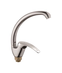 Смеситель для кухни с поворотным изливом D150401-6,  хром - фото 32916