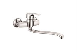 Смеситель для кухни/раковины с изливом настенный D141403,  хром - фото 32920