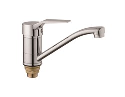 Смеситель для раковины/кухни с поворотным изливом D151403-1,  хром - фото 32925