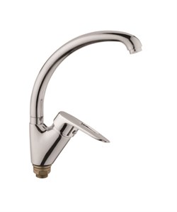 Смеситель для кухни с поворотным изливом D150428-1,  хром - фото 33007