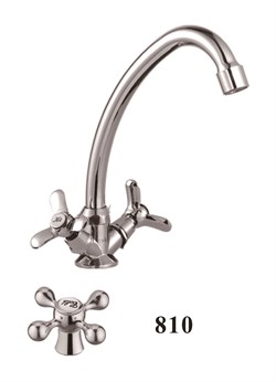 Смеситель для кухни с поворотным изливом  D151810,  хром - фото 33188