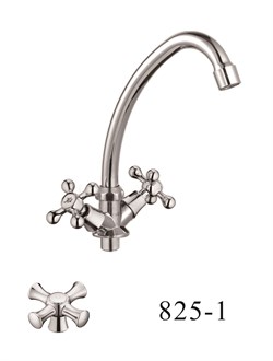 Смеситель для кухни  с поворотным изливом  D151825-1,  хром - фото 33200