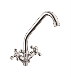 Смеситель для кухни  с поворотным изливом  D151810-H,  хром - фото 33201