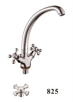 Смеситель для кухни  с поворотным изливом  D153825,  хром - фото 33210