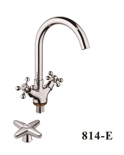 Смеситель для кухни  с поворотным изливом  D153814-E,  хром - фото 33221