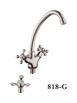 Смеситель для кухни  с поворотным изливом  D153818-G,  хром - фото 33228