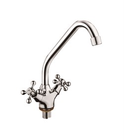 Смеситель для кухни  с поворотным изливом  D153810-H,  хром - фото 33232