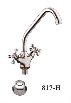 Смеситель для кухни  с поворотным изливом  D153817-H,  хром - фото 33233