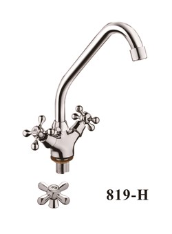 Смеситель для кухни  с поворотным изливом  D153819-H,  хром - фото 33234