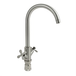 Смеситель кухонный, металокерамика, из нержавеющей стали марки 304, серии СТАНДАРТ - фото 39272