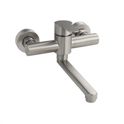 Смеситель кухонный, шаровый, от стены, из нержавеющей стали марка 304, серии СТАНДАРТ - фото 39292