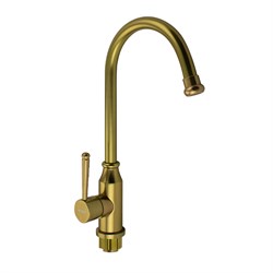 Смеситель кухонный боковой, под БРОНЗУ, из алюминия, шаровый - фото 39433