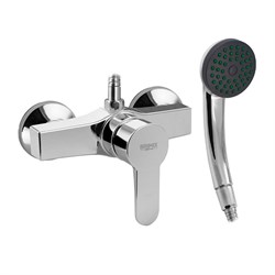 Смеситель в ДУШ, шаровый, из высокопрочного пластика АБС, ХРОМИРОВАННЫЙ - фото 39598