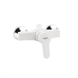 Смеситель для душа, БЕЗ ШЛАНГА И ЛЕЙКИ, шаровый, из высокопрочного АБС пластика, цвет БЕЛЫЙ. - фото 39633