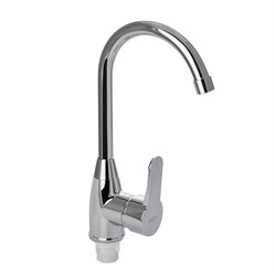 Смеситель на кухню, боковой, шаровый, из высокопрочного пластика АБС, ХРОМИРОВАННЫЙ - фото 39658