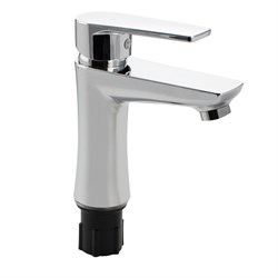 Смеситель на раковину, шаровый, из высокопрочного пластика АБС, ХРОМИРОВАННЫЙ - фото 39718