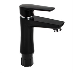 Смеситель на раковину, шаровый, из высокопрочного пластика АБС, ЧЁРНЫЙ - фото 39733