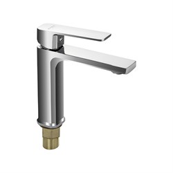 Смеситель для раковины, квадратный корпус, цвет ХРОМ. - фото 39936