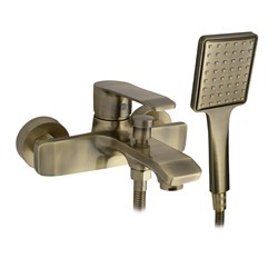 Смеситель в ванную, шаровый, короткий излив, под состаренную БРОНЗУ - фото 40001