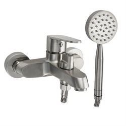 Смеситель в ванную, короткий излив, шаровый, из нержавеющей стали марки 304 - фото 40136