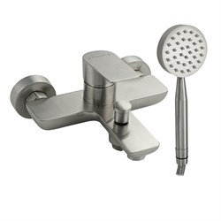 Смеситель в ванную, короткий излив, литой корпус, шаровый из нержавеющей стали марки 304 - фото 40141