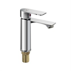 Смеситель для раковины, шаровый, картридж 35мм, цвет ХРОМ. - фото 40761