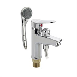 Смеситель для раковины с переключением на душ, лейка/шланг/кронштейн в комплекте, цвет ХРОМ - фото 40951