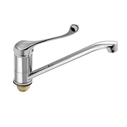 Смеситель для мойки и раковины с медицинской длинной ручкой, шаровый - фото 40977