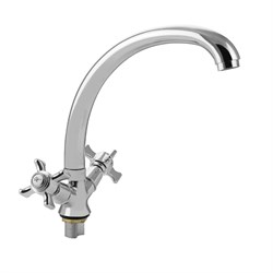 Смеситель кухонный, металлокерамика - фото 41027