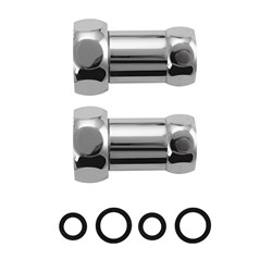 Американка хромированная, прямая, к полотенцесушителю 1х3/4, г / г - фото 41547